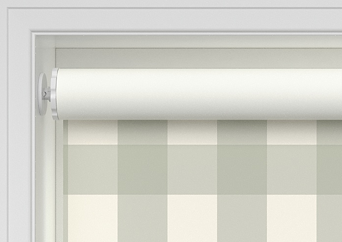 Gingham, Bud Green - Twist&Fit Roller Blind - Image 9